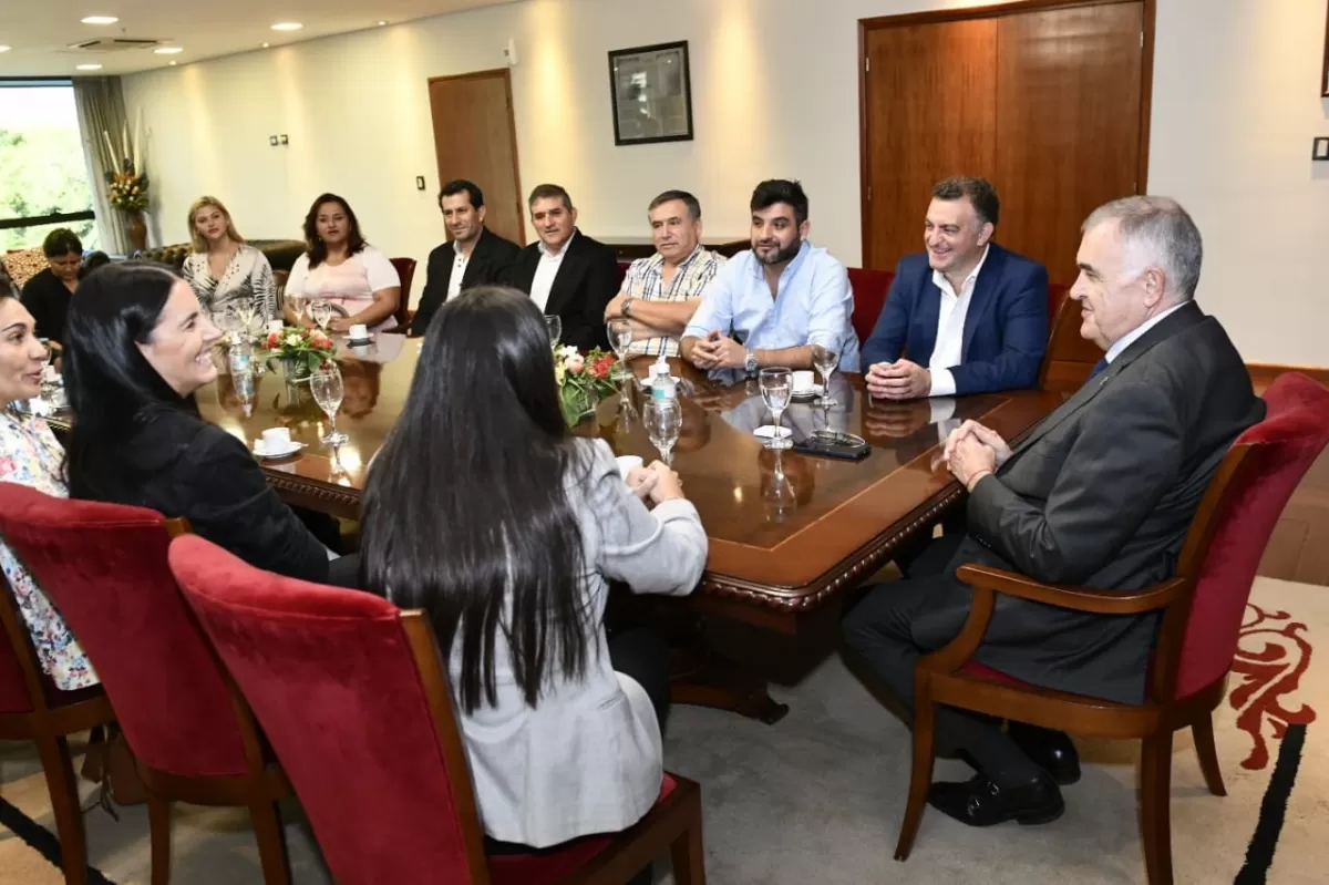 ELECCIONES 2023. Jaldo recibió a integrantes del partido Participación Ciudadana.