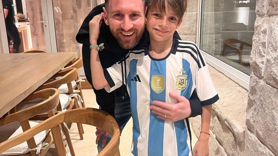 Lionel Messi y Lolo Tinelli.