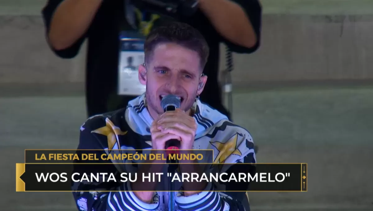 Wos emocionó en el entretiempo de Argentina-Panamá