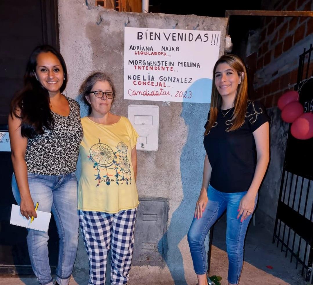 EN CAMPAÑA. La concejala Melina Morghenstein busca la Intendencia de Las Talitas.