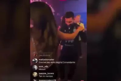 La fiesta de la Selección Argentina: Tini y De Paul le mostraron como bailar a Messi y Antonella