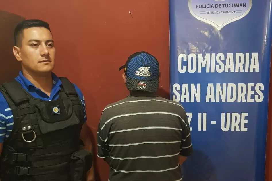 EN LA COMISARÍA. El atacante fue identificado como Luis Bayoni, de 21 años.