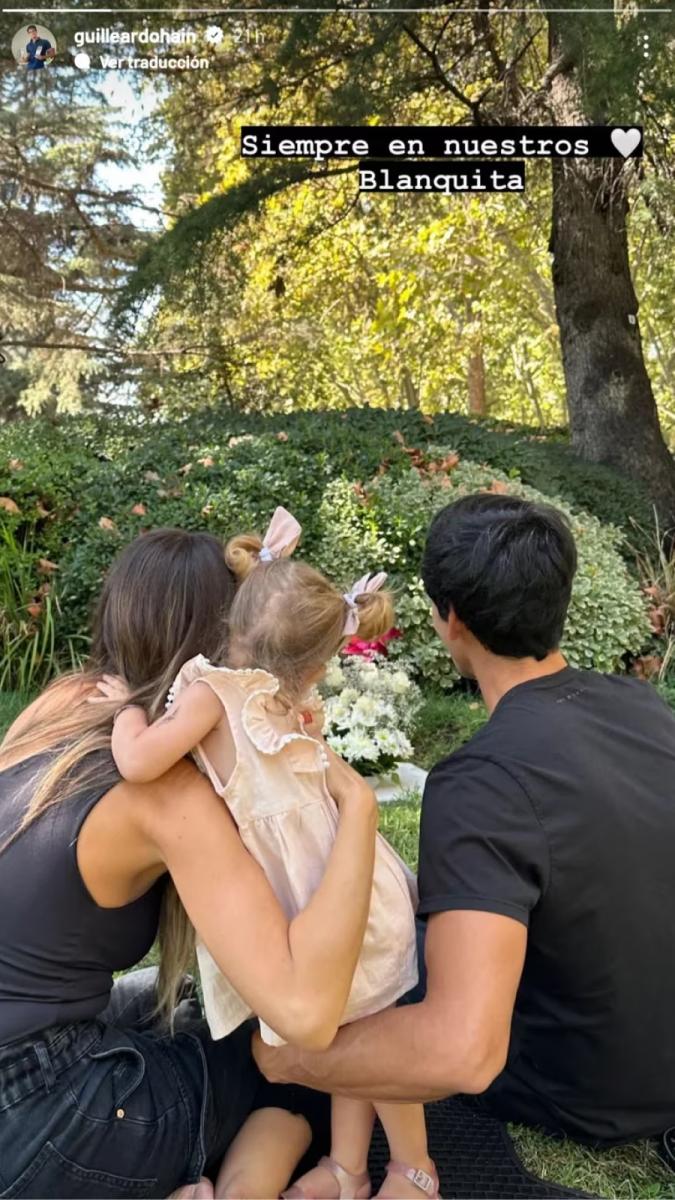 Guillermo Ardohain compartió una imagen en que se lo puede ver junto con Pampita y Ana, la hija de la modelo y Roberto García Moritán