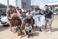 La familia del Tucu Pereyra se unió a la fiesta de los campeones del mundo en Santiago del Estero