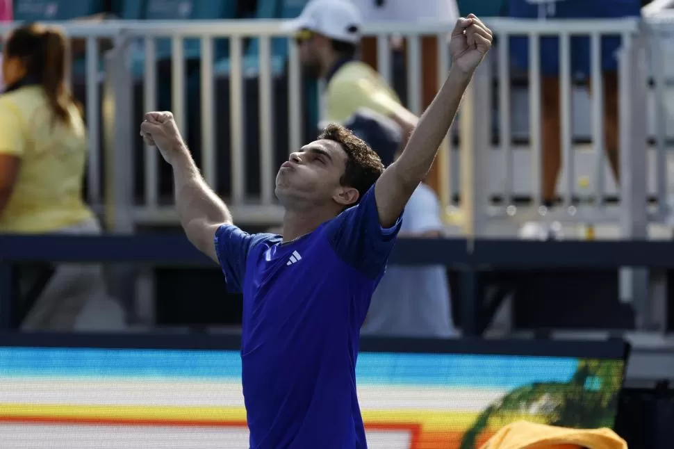 ÚNICO ARGENTINO EN CARRERA. El bonaerense avanzó a octavos de final. 