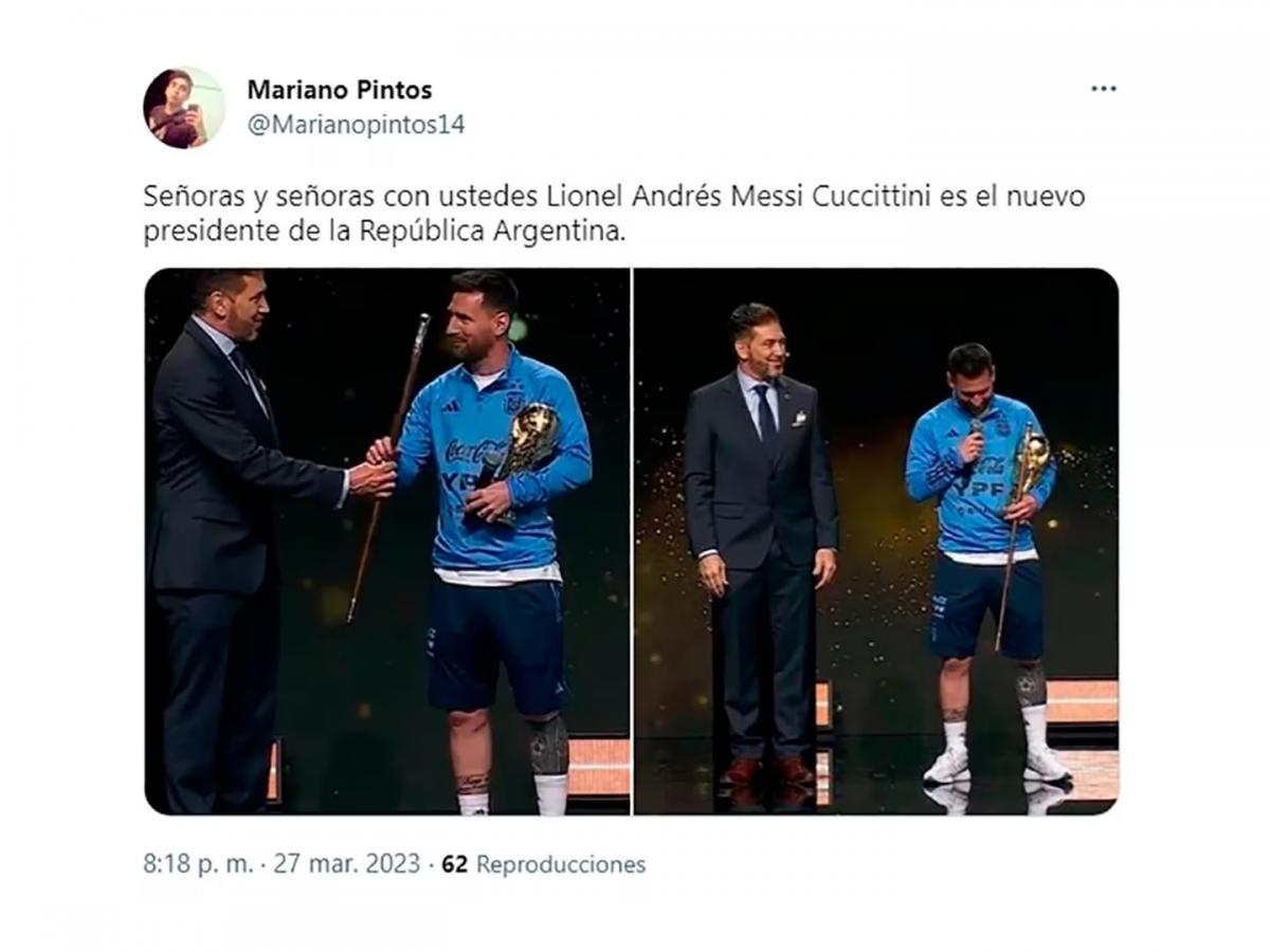 Mirá los mejores memes que dejó el homenaje a la Selección argentina: “Messi presidente”