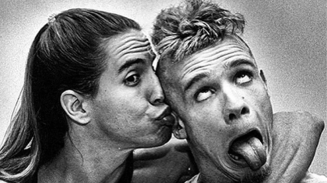 Anthony Kiedis y Flea en sus años de juventud