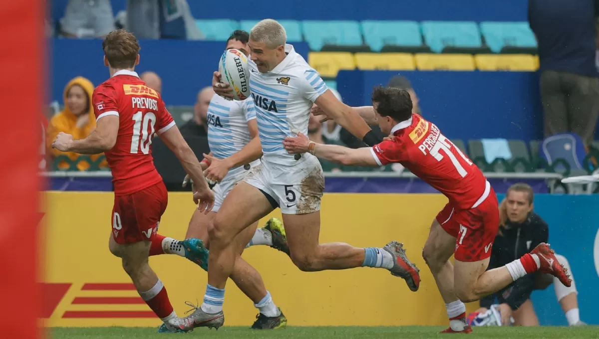 BUEN COMIENZO. Los Pumas 7s arrancaron con el pie derecho en Hong Kong.