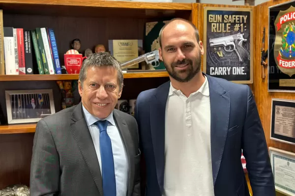 Elecciones 2023: Ricardo Bussi recibió el apoyo del hijo de Jair Bolsonaro