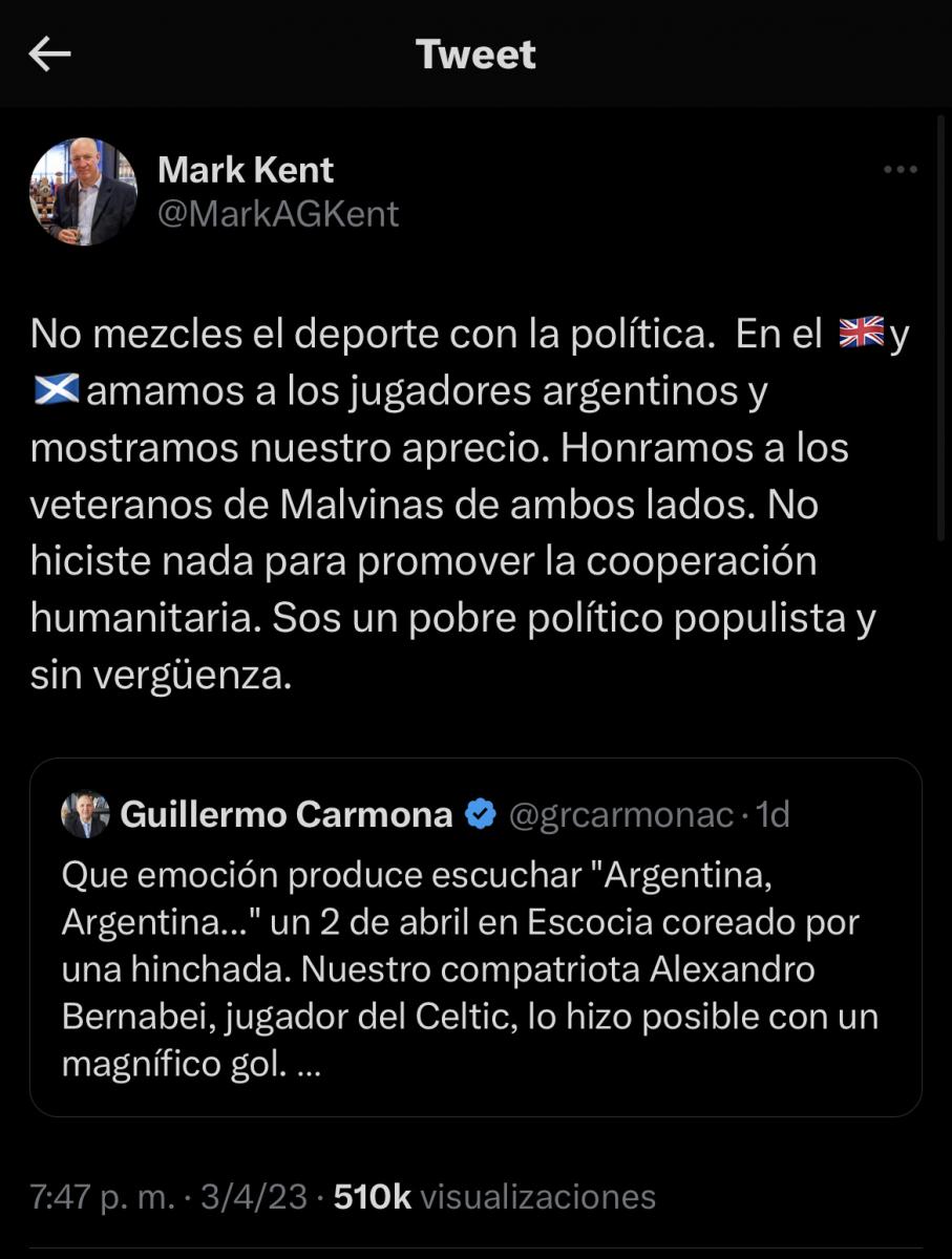 El comentario de Mark Kent.