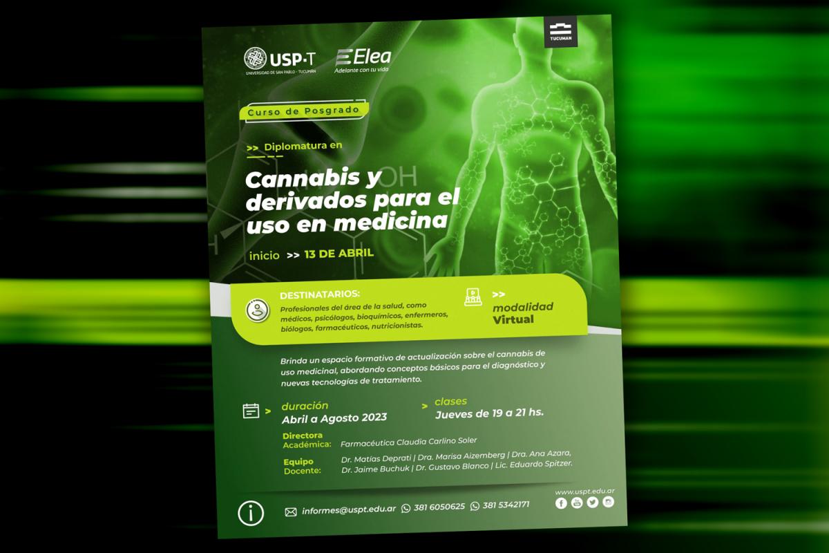 La San Pablo-T lanza una diplomatura junto al laboratorio Elea sobre Cannabis Medicinal