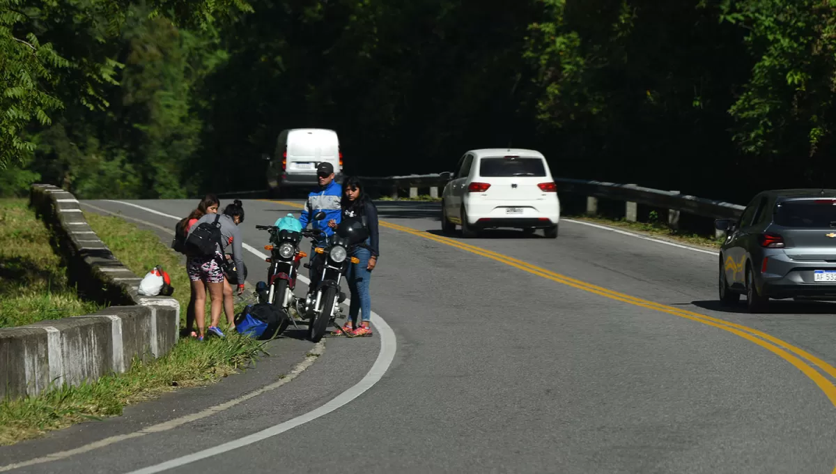 FIN DE SEMANA. Se espera que miles de turistas circulen por la ruta 307 camino a los Valles Calchaquíes.