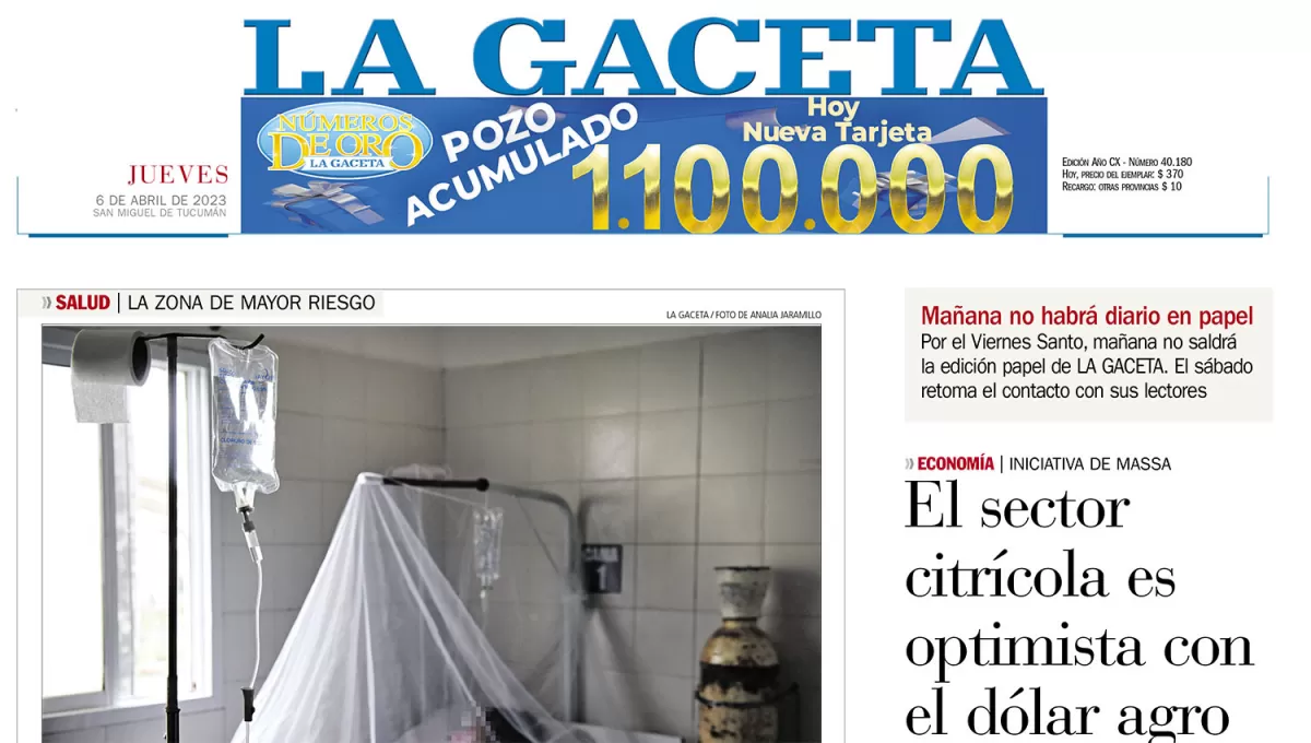 Mañana no habrá diario en papel: informate con LAGACETA.com