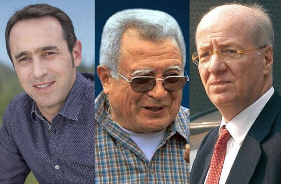 De izquierda a derecha: Galperín, Pérez Companc y Rocca