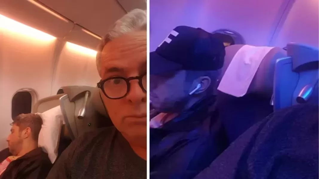 Jey Mammón se cruzó con el hombre que viajaba junto a él en el avión: “Me increpó porque le saqué fotos”