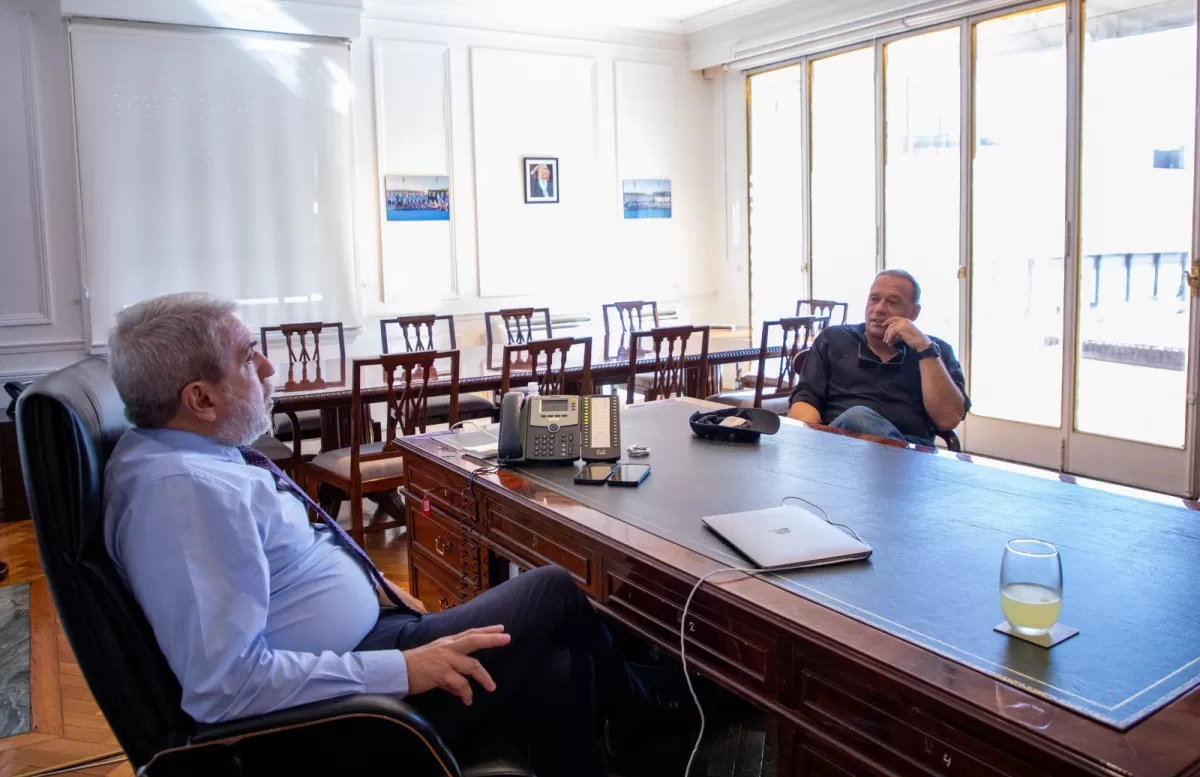 Aníbal Fernández y Sergio Berni se reunieron tras los cruces por la inseguridad en el conurbano