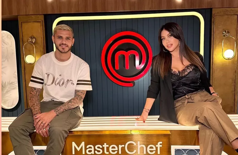 Wanda Nara y Mauro Icardi en MasterChef. (Foto: Instagram @wandanara)