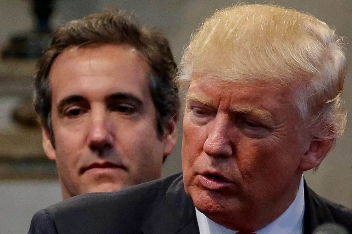 SU EX ABOGADO. Trump, junto a Michael Cohen. (ARCHIVO)