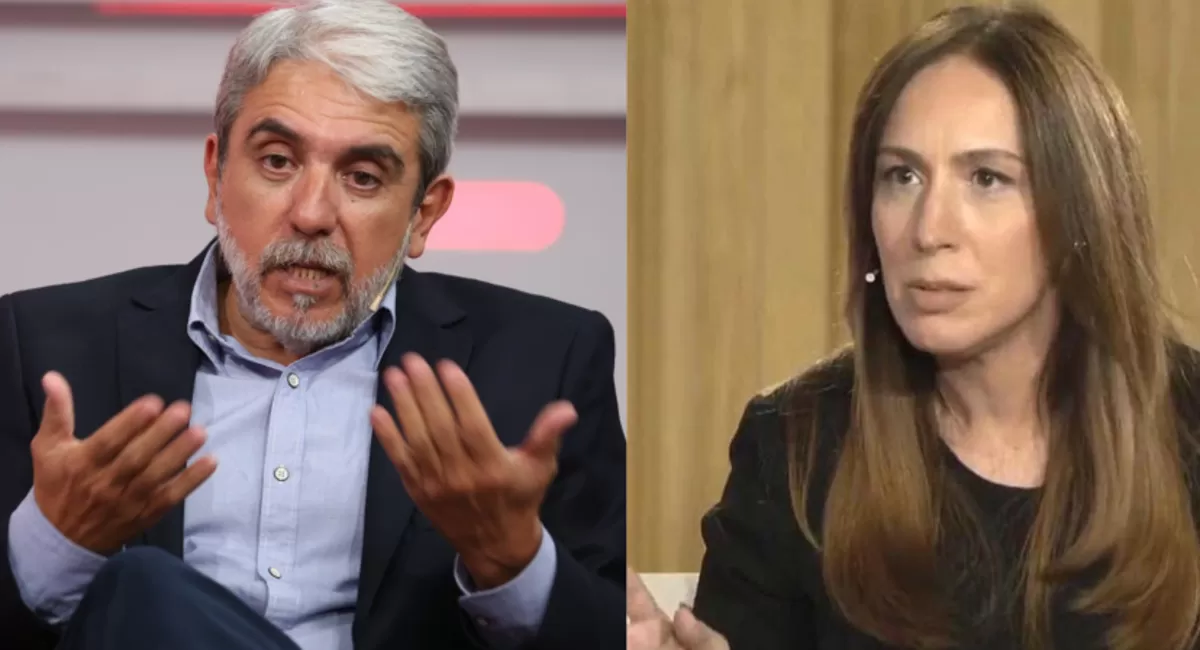 Aníbal Fernández y María Eugenia Vidal.