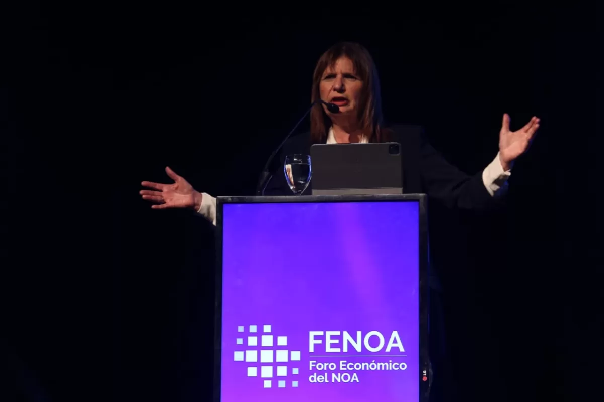 Patricia Bullrich en Tucumán. Foto La Gaceta / Juan Pablo Sábchez Noli