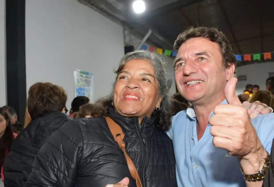 ROBERTO SÁNCHEZ. El candidato a gobernador de Juntos por el Cambio compartió un acto con dirigentes.