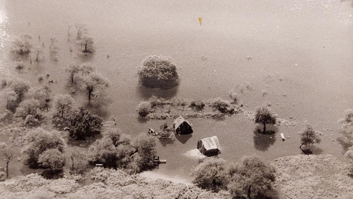 Inundaciones en Sud de Lazarte en 1974.