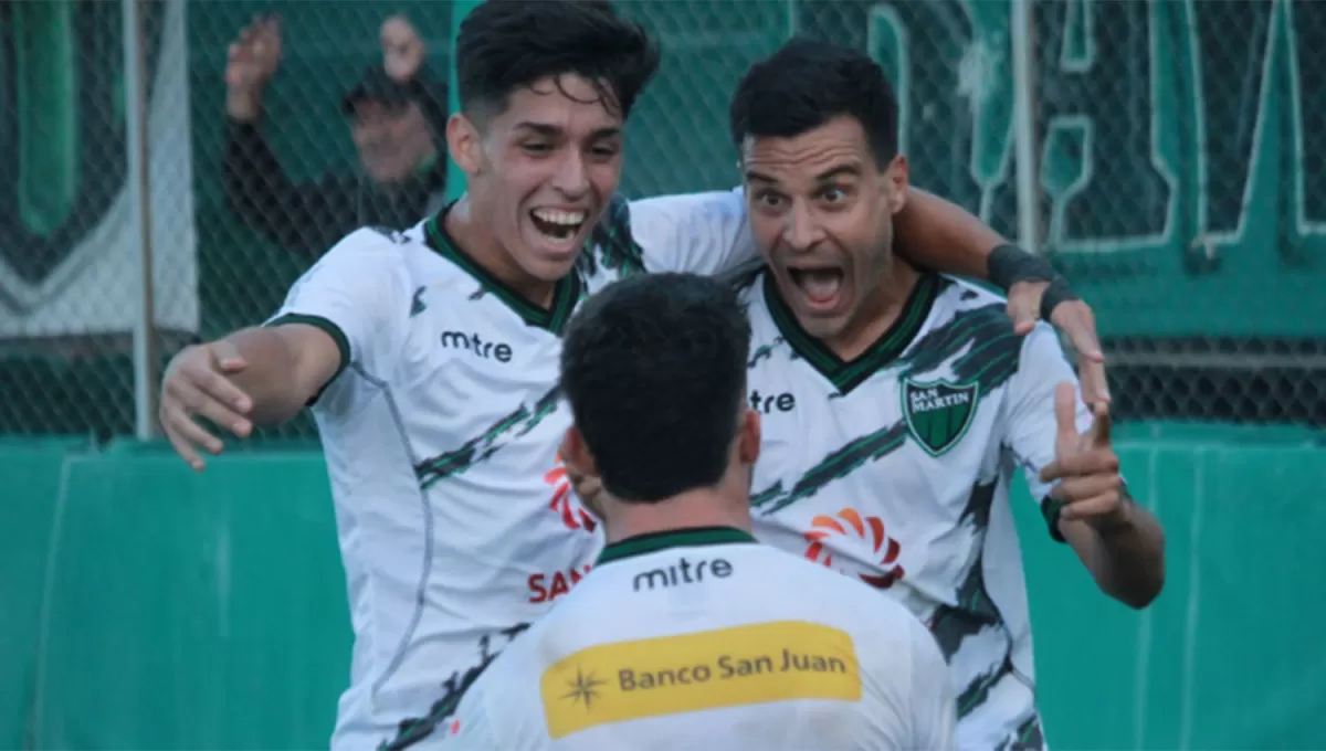 RECUPERACIÓN. San Martín de San Juan venció por 3-1 a Temperley y levantó el aplazo después de la goleada sufrida en Ciudadela.