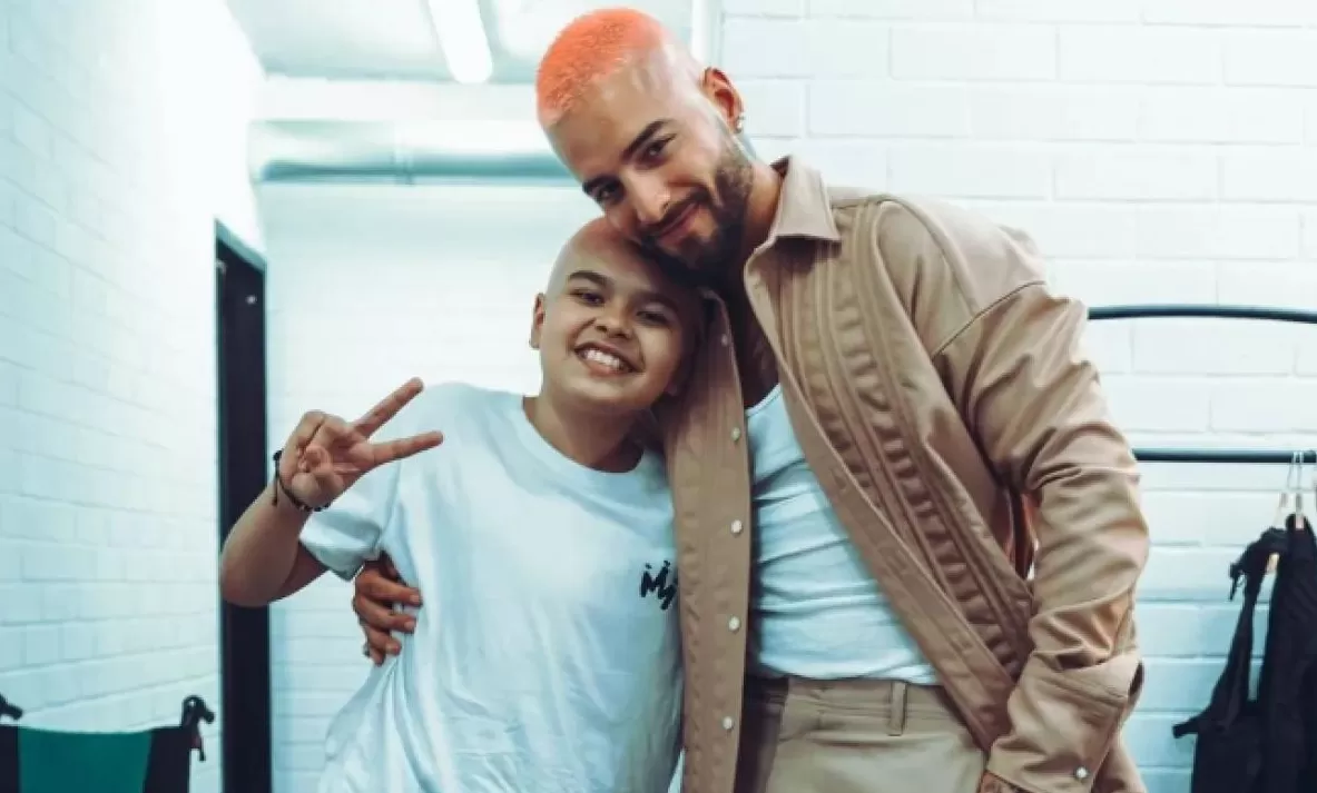 Maluma junto a Bastián