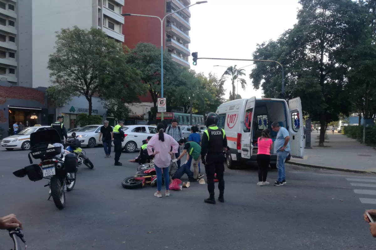 Tres heridos en un accidente registrado en Barrio Norte