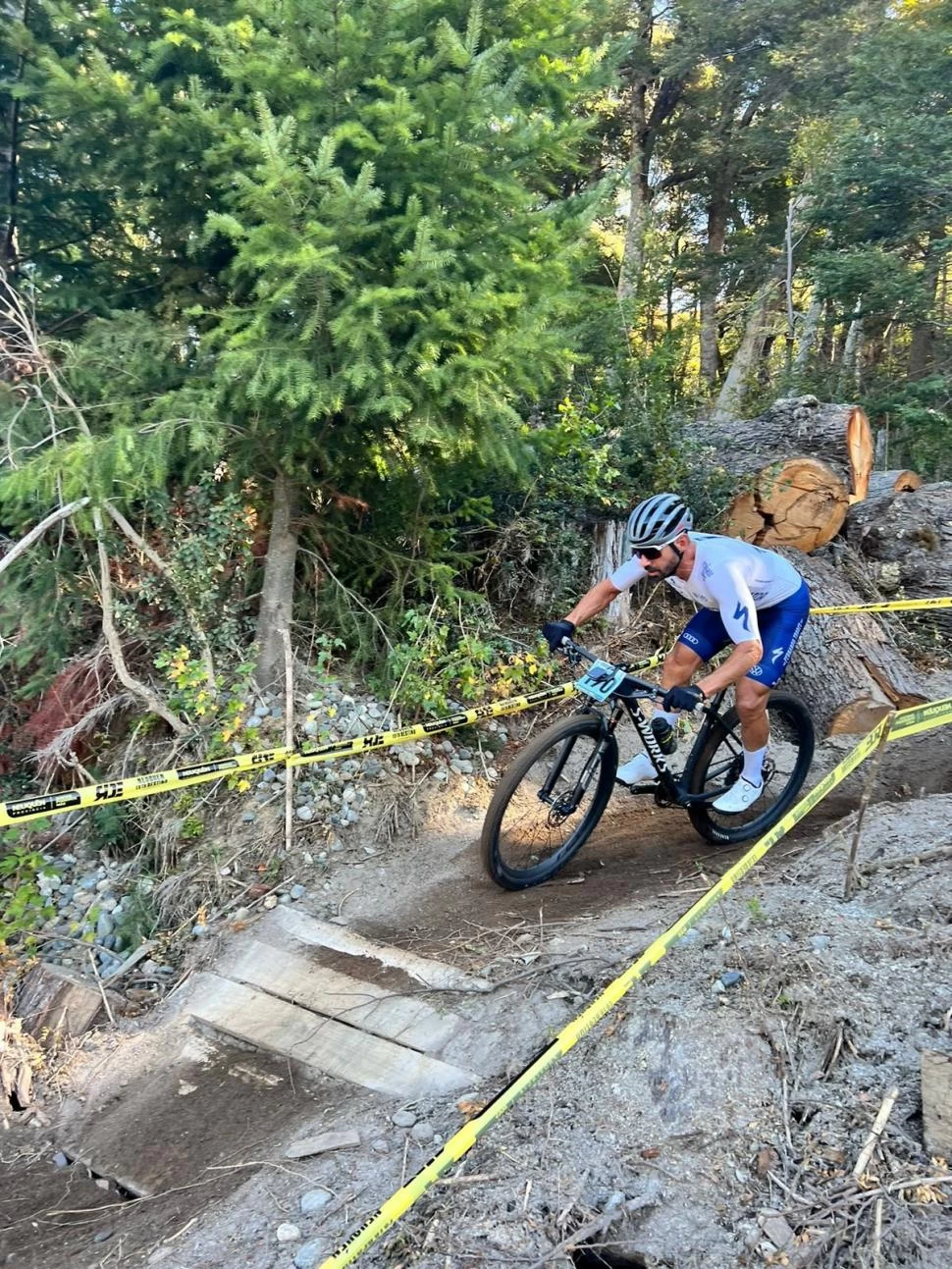 PUESTA A PUNTO. Juan Manuel Nardolillo, actual campeón Panamericano, se entrenó en el trazado donde el domingo competirá en la categoría Master B1. 