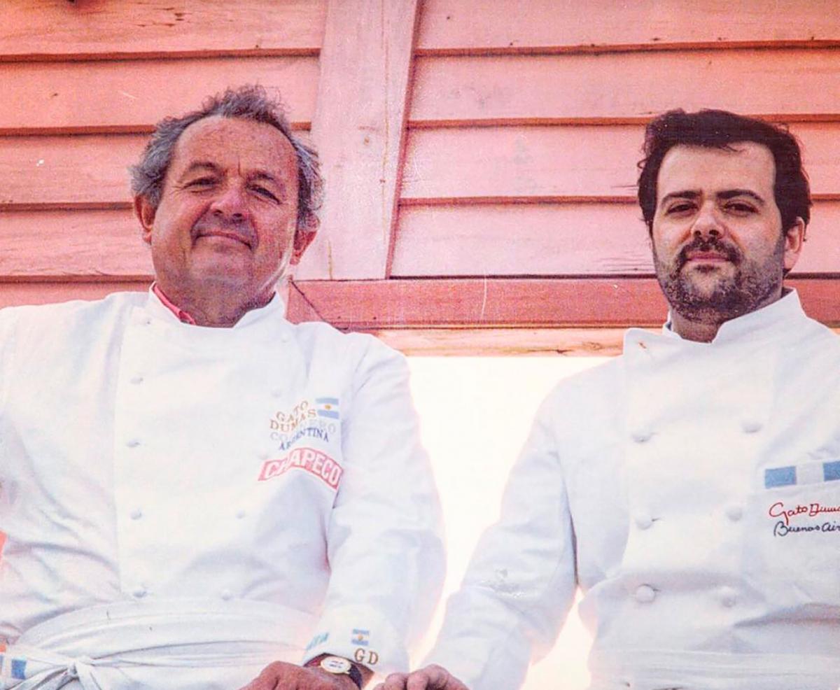 Guillermo Calabrese junto a Gato Dumas