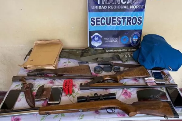 Benjamín Paz: detuvieron a cuatro hombres que viajaban armados