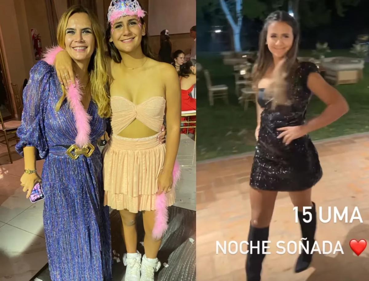 Los cambios de looks de Uma, la hija de Amalia Granata, en sus 15