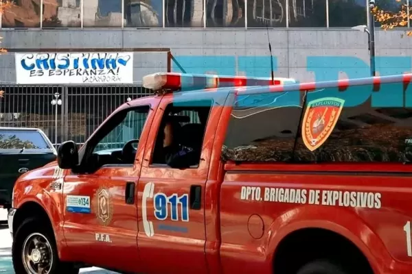 Hubo una amenaza de bomba en el teatro donde hablará Cristina Kirchner