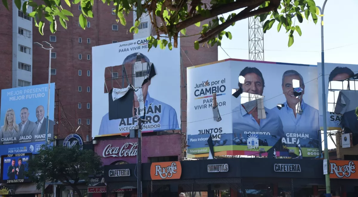 ROTOS. Los carteles de Juntos por el Cambio