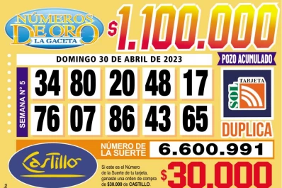 Los Números de Oro de LA GACETA