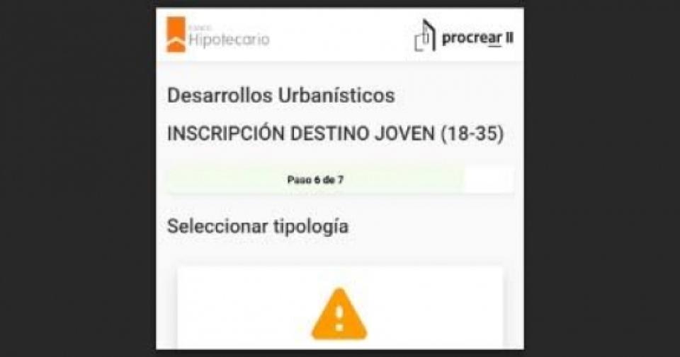 Algunos usuarios reportaron fallas en las inscripciones del Procrear II.