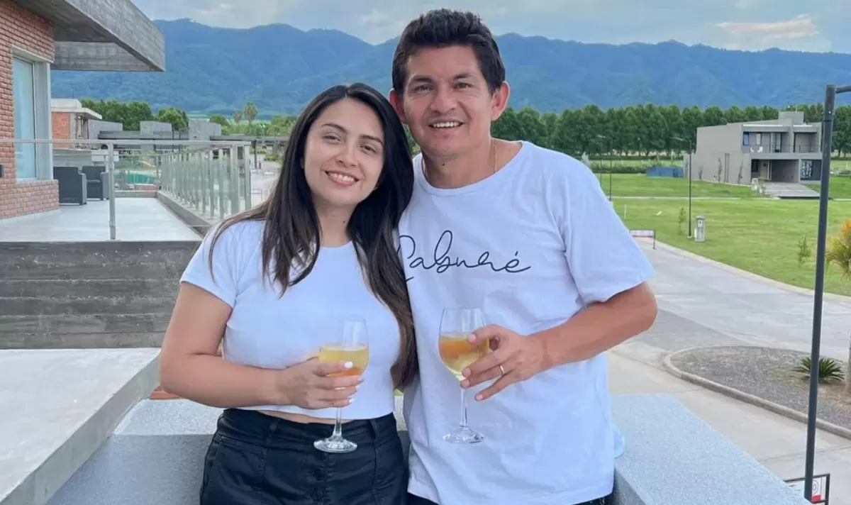 Pulguita Rodríguez junto a su esposa, Paula Velardez