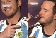 Chris Pratt se declaró fan de Lionel Messi, probó dulce de leche y sorprendió a todos