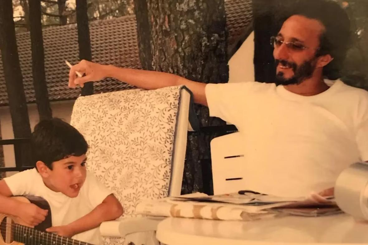 Fito Páez junto a su hijo Martín