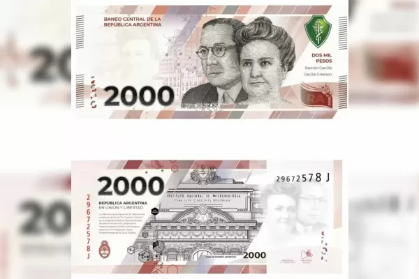 Con billetes de $ 2.000, pero sin reservas netas