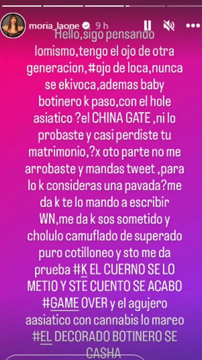 Dura respuesta de Mauro Icardi a Moria Casán: Lo que pienses de mí me lo paso bien por las pelotas