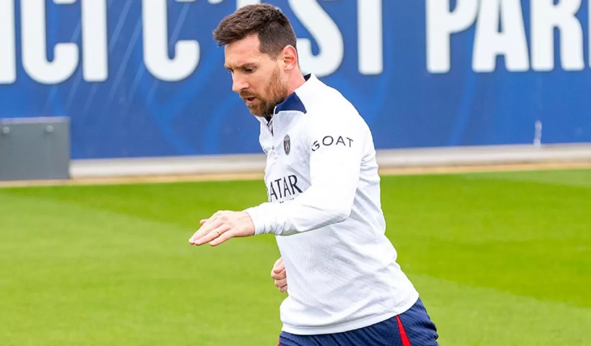 EL REGRESO. Messi entrenó luego de la sanción del PSG.