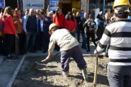 Famaillá: Manzur supervisó las obras en la plaza San Martín