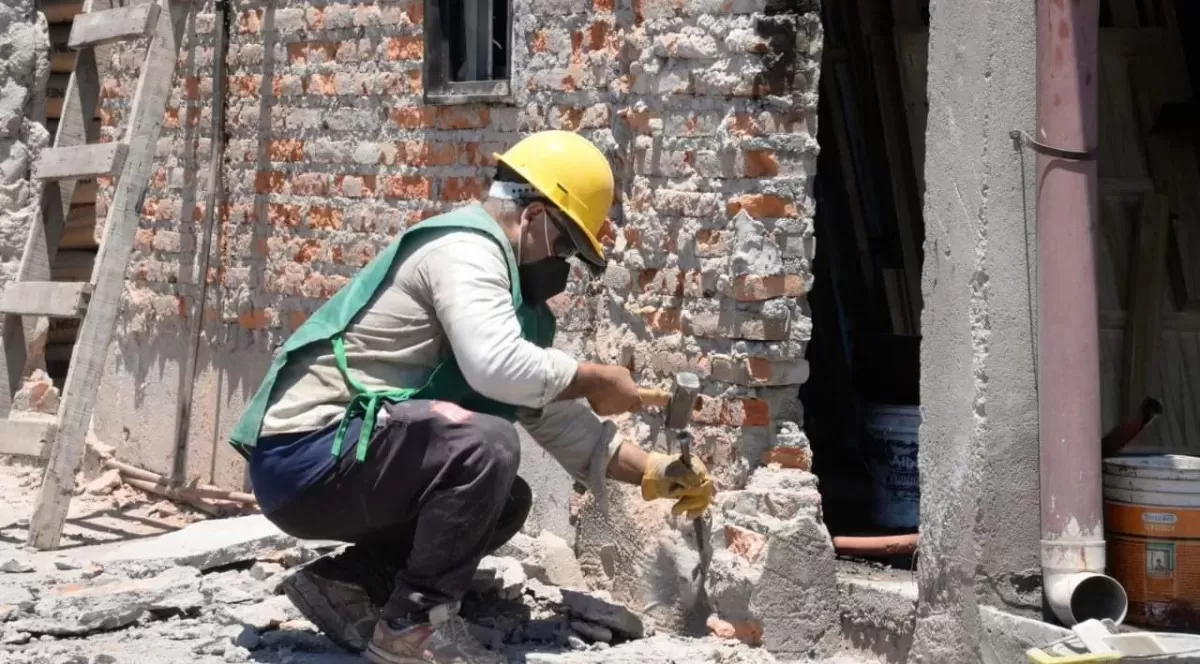 Creció la construcción en marzo: 3,5% mensual y 1,2% interanual