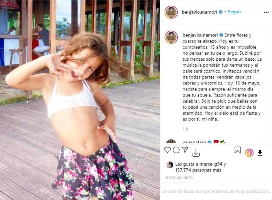 Así fue la conmovedora ceremonia por los 15 años de Blanca, la hija de Pampita y Vicuña