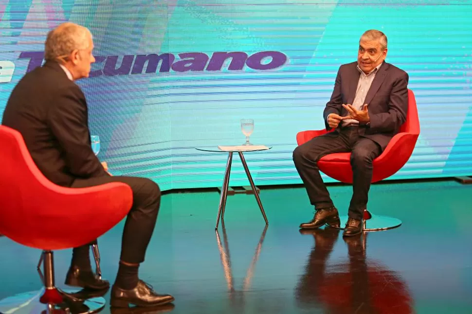 PROTAGONISTA. El intendente de la Capital, Germán Alfaro, habló del fallo de la Corte Suprema de Justicia de la Nación en Panorama Tucumano. 