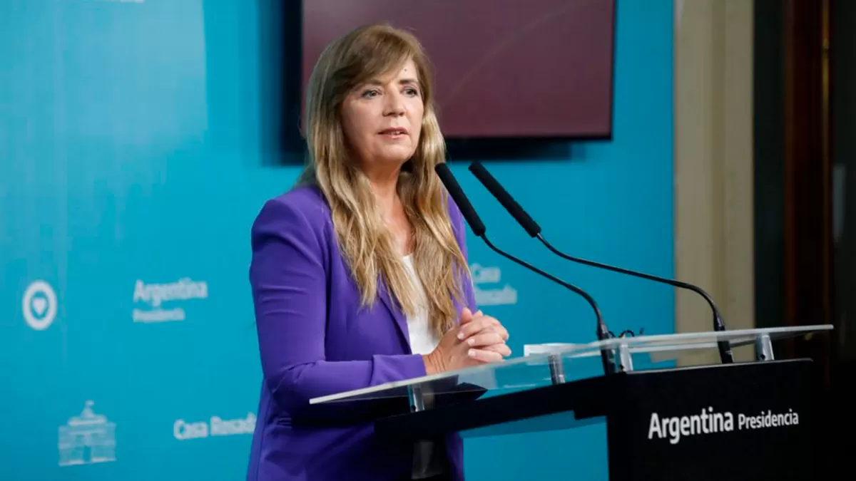 Gabriela Cerruti, portavoz del Gobierno. Presidencia de la Nación