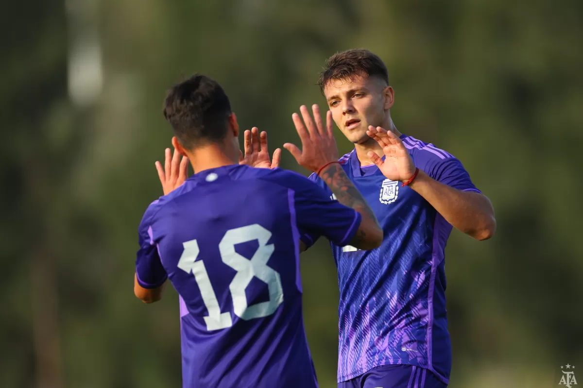 Maestro Puch sumó minutos y mostró su olfato goleador en la Selección argentina Sub-20