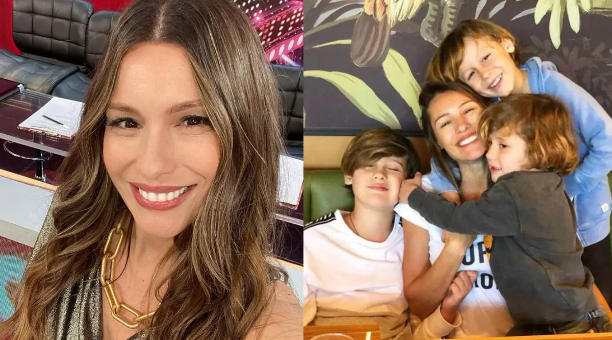 Pampita juntos a sus hijos